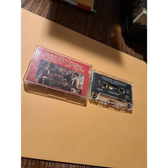 Vintage 1991 John Mellencamp Whenever We Wanted Cassette Mercury Polygram Case - Picture 1 of 5